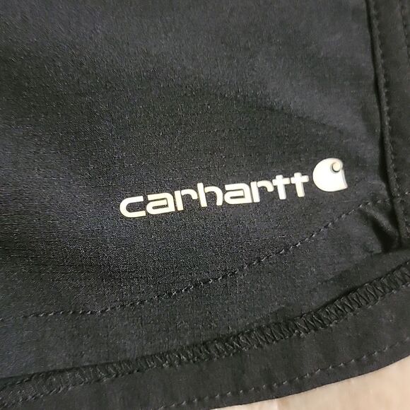 GIRL'S CARHARTT BLACK ACTIVE SHORTS, SIZE 7 - Picture 2 of 9